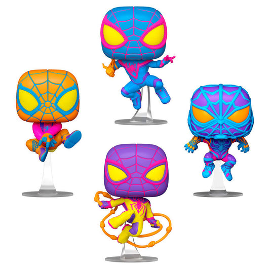 Blister 4 POP Figuren Marvel Spiderman Miles Morales Exklusiv