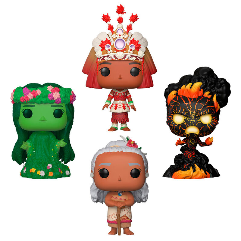 Blister of 4 POP figures Disney Vaiana Moana Exclusive