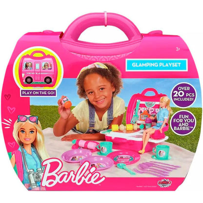 barbie glamping playset