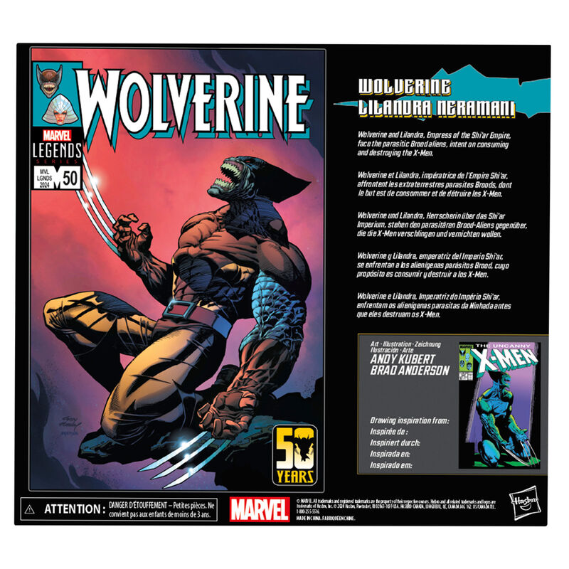 Blister figures Wolverine and Lilandra NeramaniLegends Series Marvel 15cm