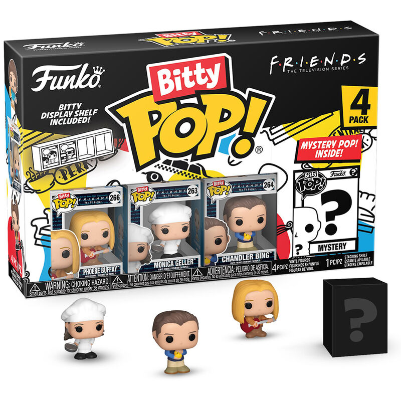 blister of 4 bitty pop friends phoebe figures