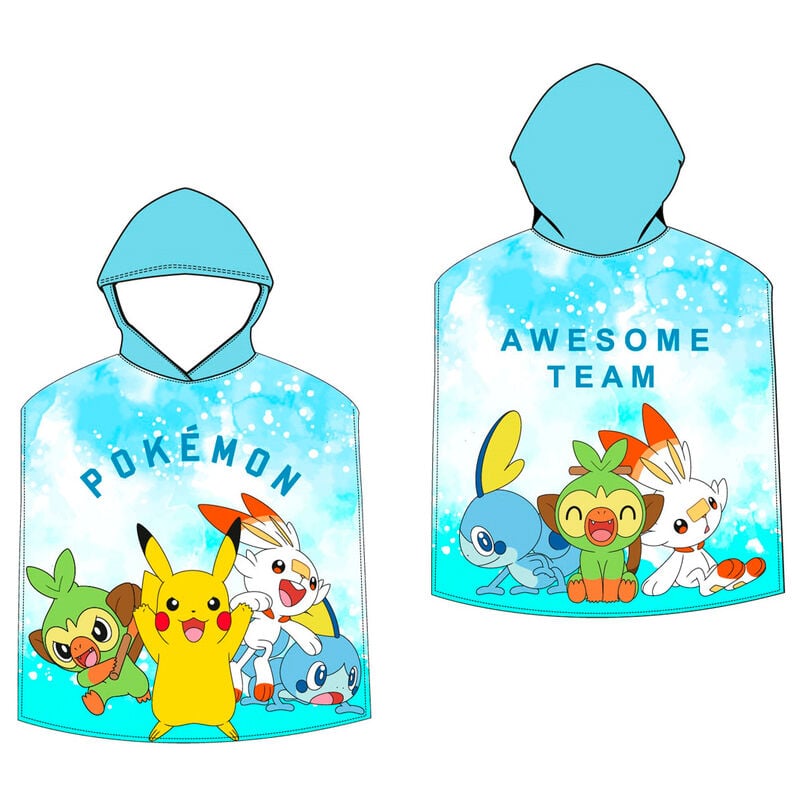Pokemon microfiber towel poncho