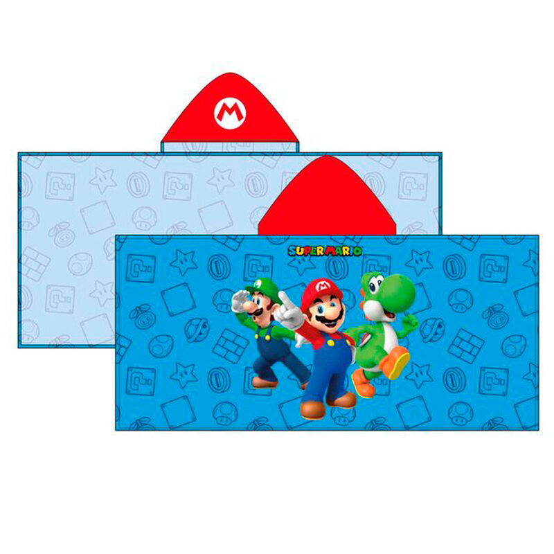Super Mario Bros microfiber towel poncho