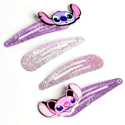 Blister pack of 4 Stitch Disney hair clips