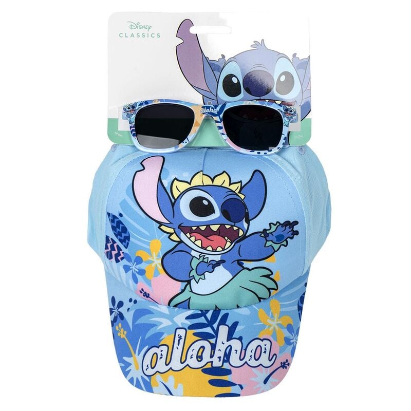 Stitch Disney hat and sunglasses set