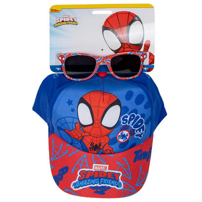 marvel spidey cap  sunglasses set