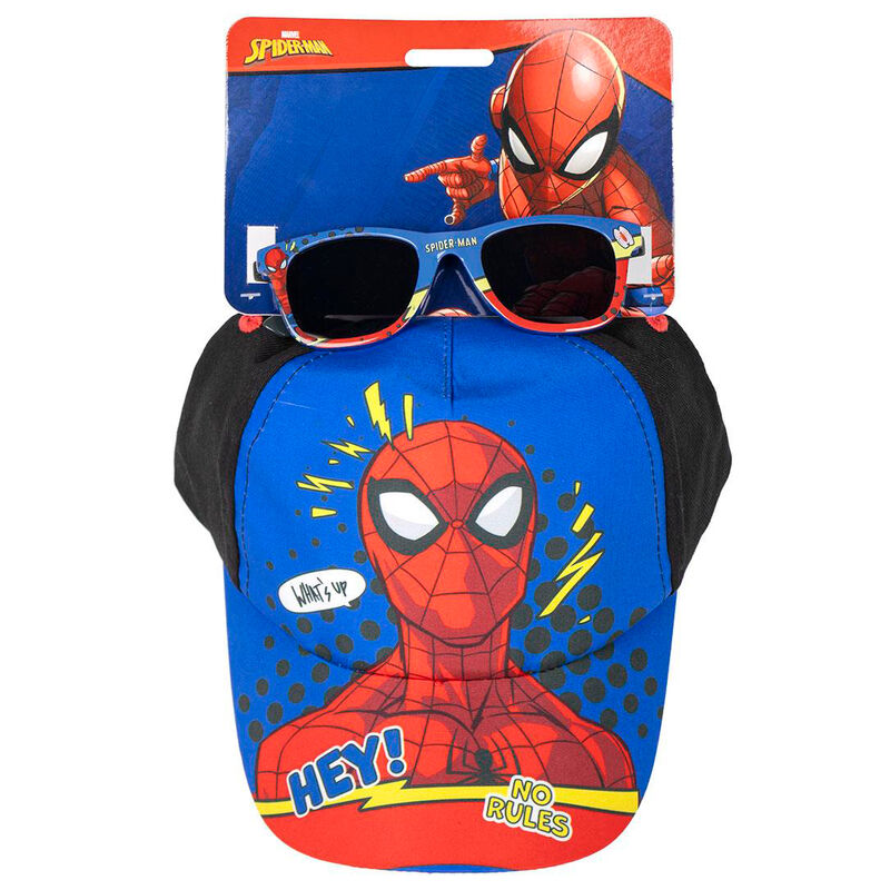marvel spiderman hat and sunglasses set