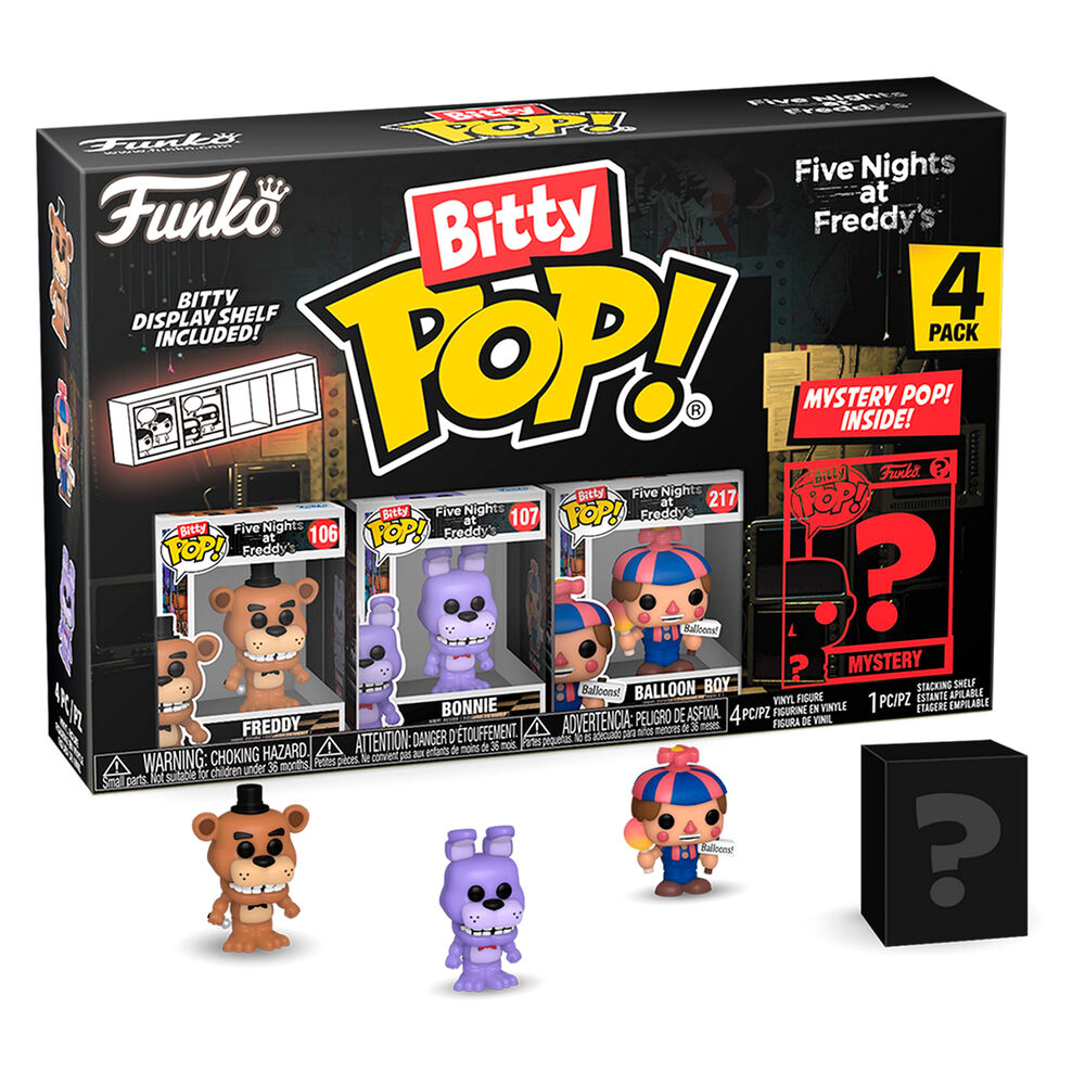 blister 4 bitty pop figures five nights at freddys freddy