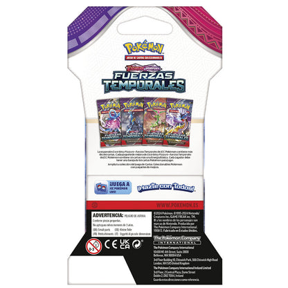 Concernant les cartes Pokémon Temporal Forces Écarlates et Violettes en espagnol