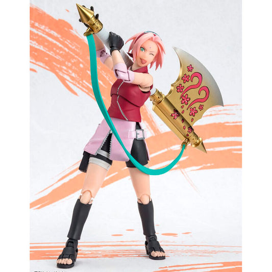 Figura S.H. Figuarts Sakura Haruno Naruto OP99 Edição Naruto Shippuden 14cm