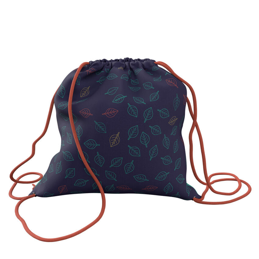 Blätter Blau 25cm Sack