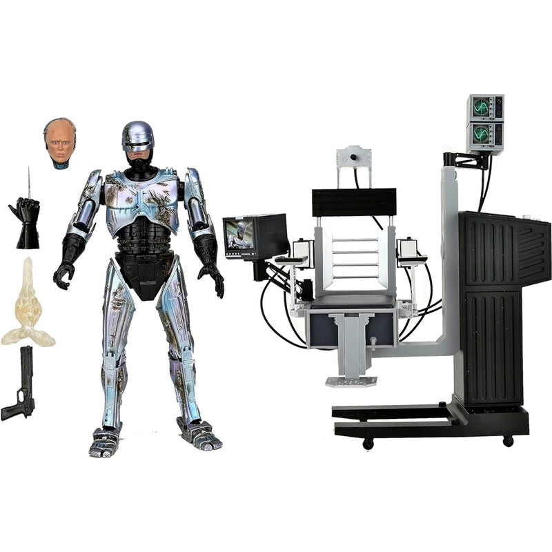 ultimate battle damaged robocop witch chair robocop figure 18cm