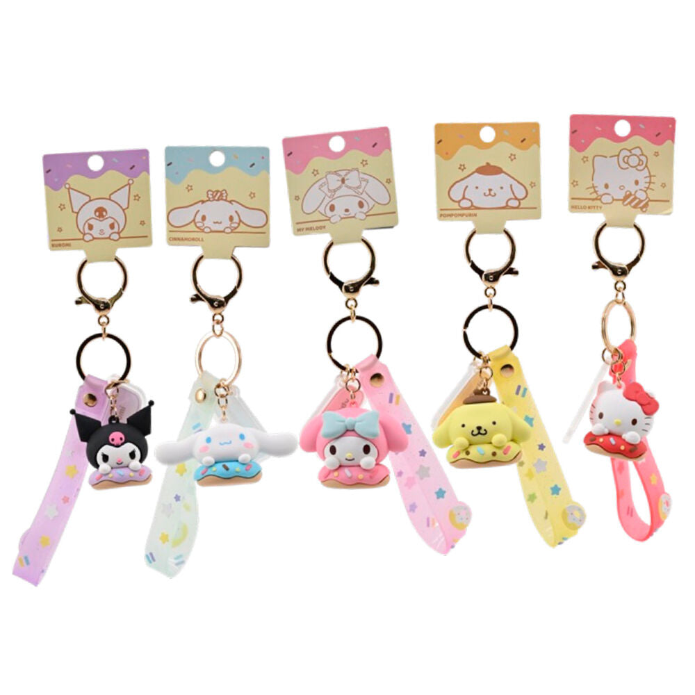 hello kitty donut keychains (assorted)