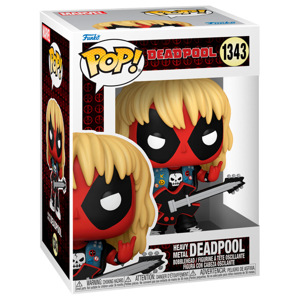 marvel deadpool pop figure  deadpool heavy metal