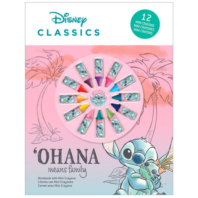 blister pack notebook  12 stitch disney paints