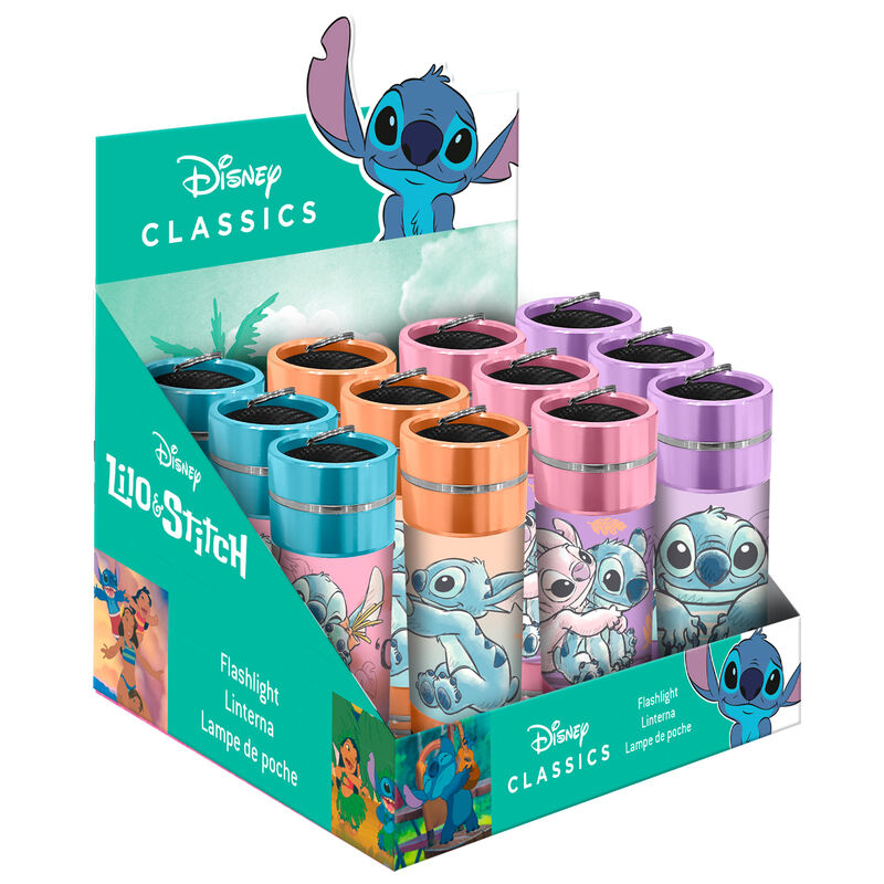 stitch disney aluminum led flashlight assortment
