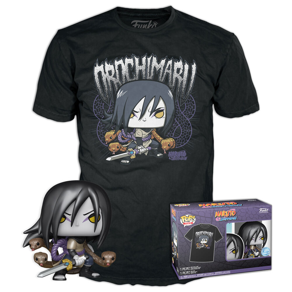pop figure & tee set naruto shippuden orochimaru