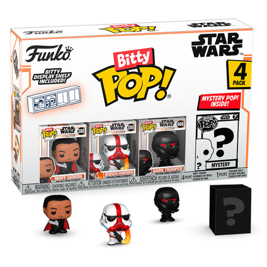 blister 4 figures bitty pop star wars mandalorian moff gideon