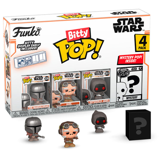 blister 4 figures bitty pop star wars mandalorian  mandalorian