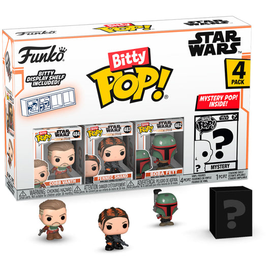 blister 4 figures bitty pop star wars mandalorian marshal