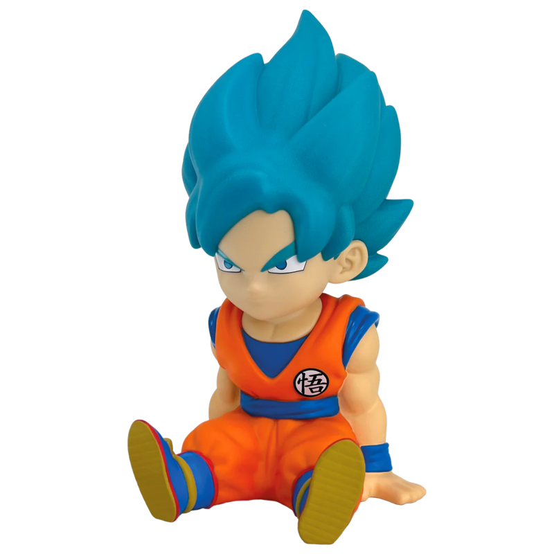 son goku super saiyan blue dragon ball super piggy bank figure 15cm