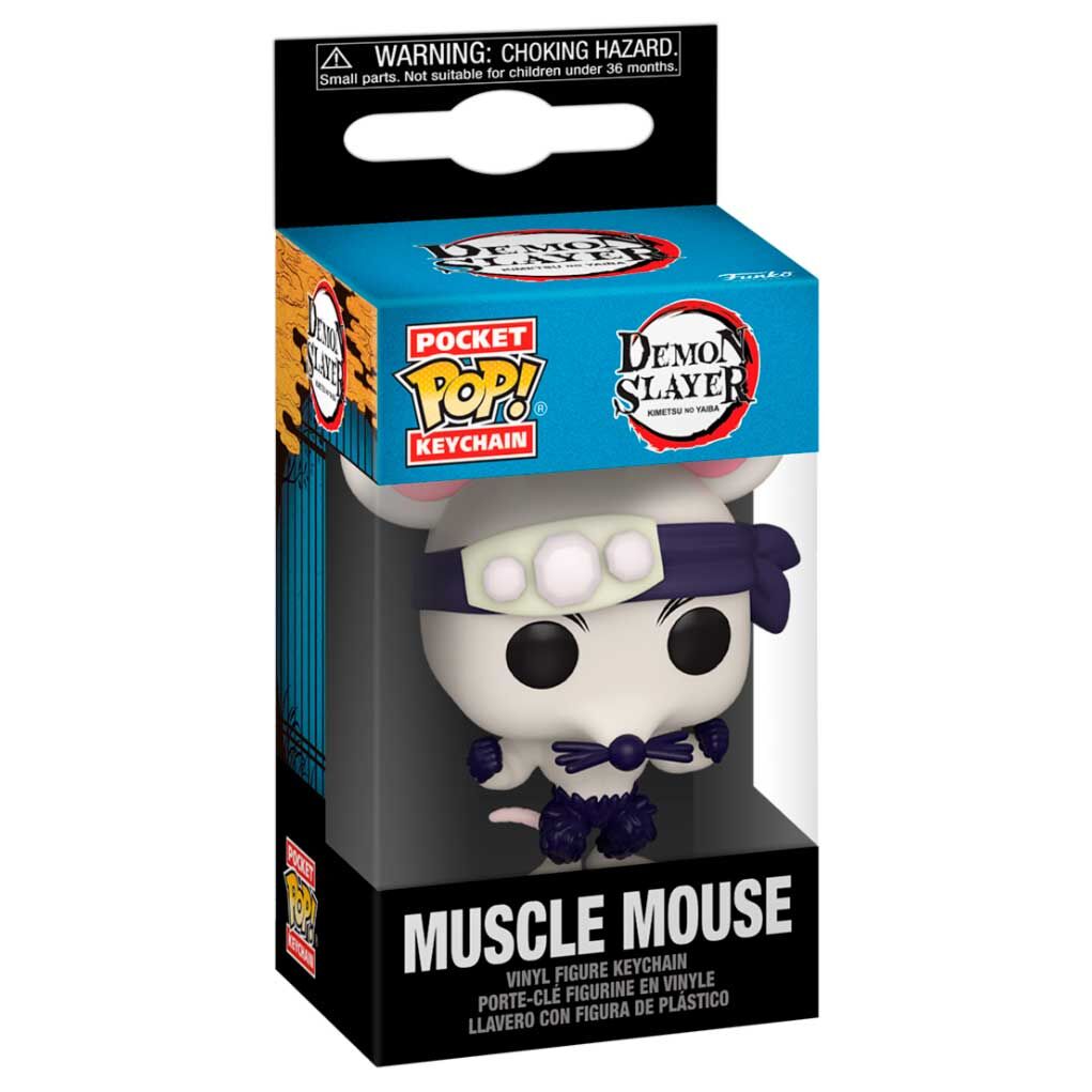 pocket pop demon slayer kimetsu no yaiba muscle mouse keychain