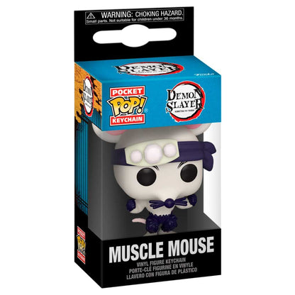 pocket pop demon slayer kimetsu no yaiba muscle mouse keychain