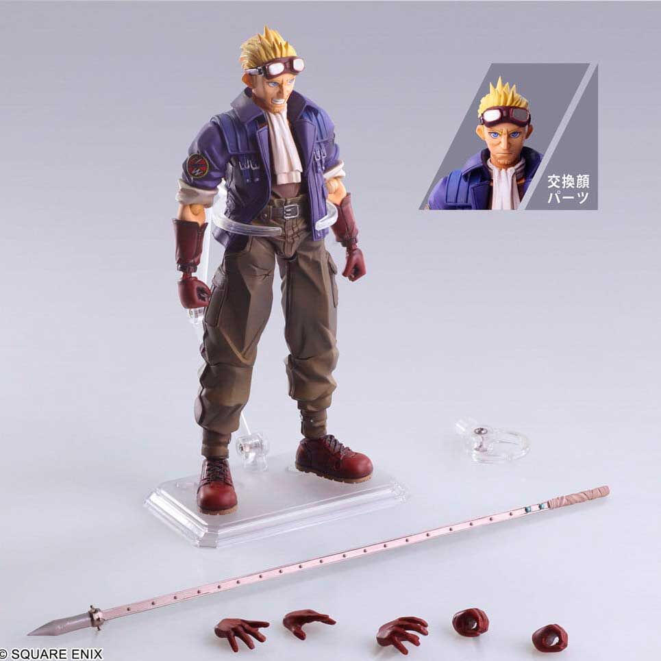 Action figure di Cid Highwind di Final Fantasy VII alta 15 cm