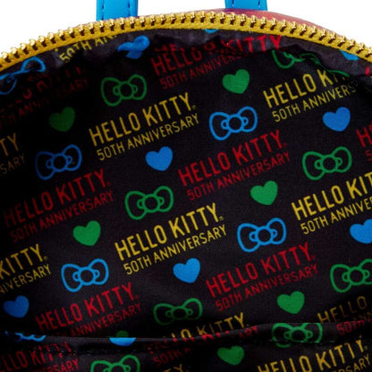 Hello Kitty Loungefly Rucksack zum 50  Jubiläum  26 cm