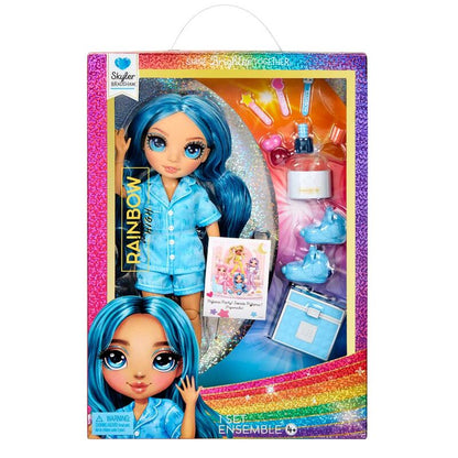 skyler doll rainbow pajama party high 22cm