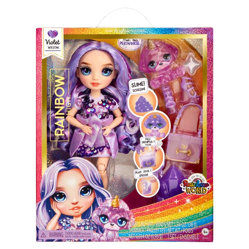 violet rainbow world rainbow high doll 25cm