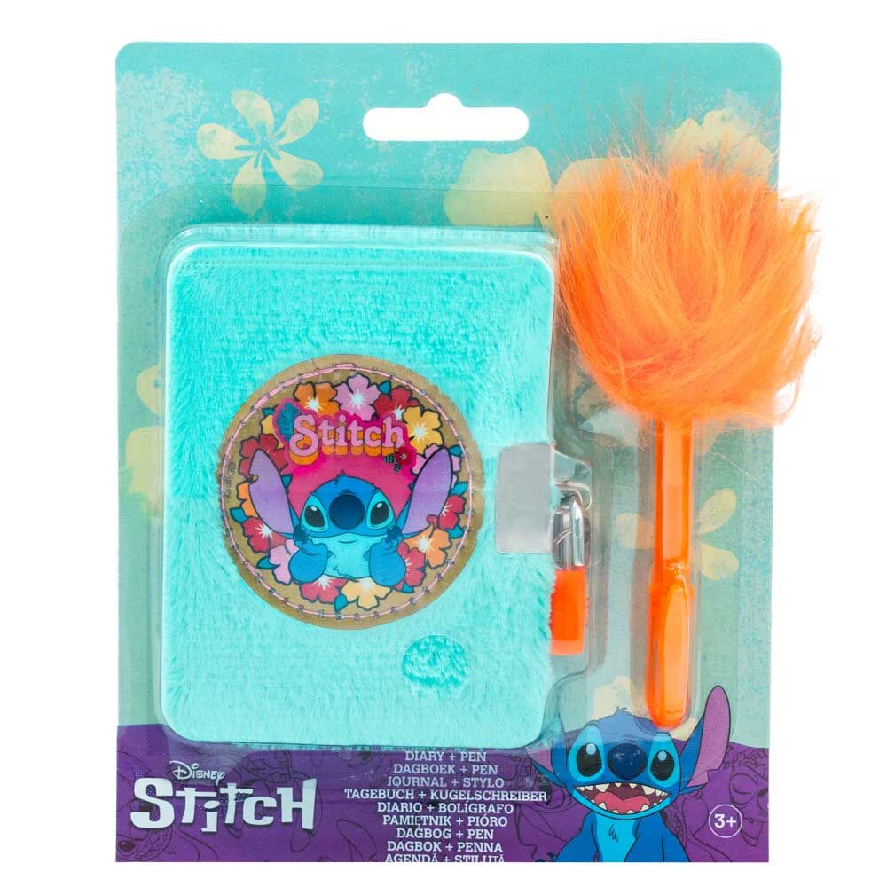 mini diary  stitch disney pen