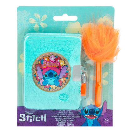 mini diary  stitch disney pen