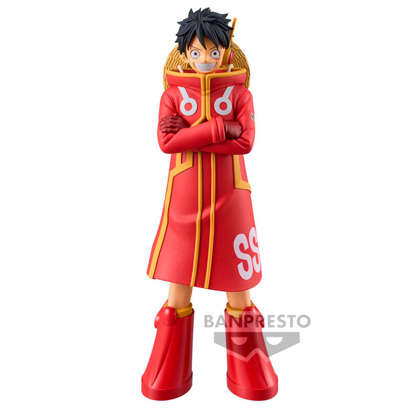 figure monkey d luffy grandline series one piece 16cm