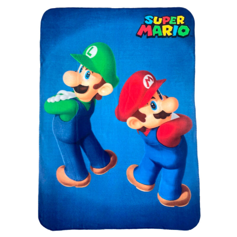 super mario bros fleece blanket