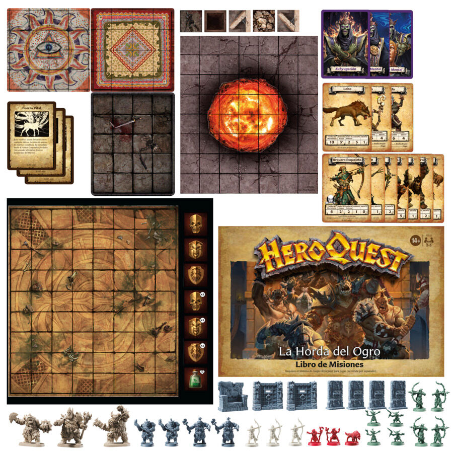 Rozszerzenie gry planszowej Heroquest Ogre Horde (hiszpański)