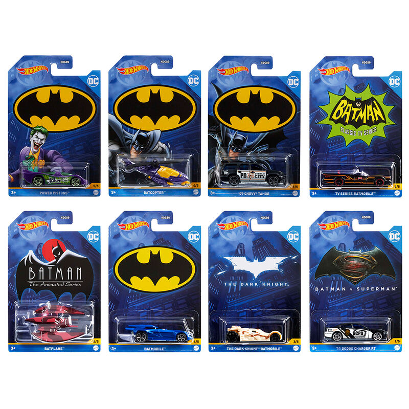 batman dc comics hot wheels car assortment