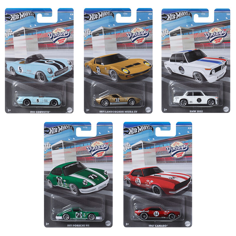 hot wheels vintage car assortment
