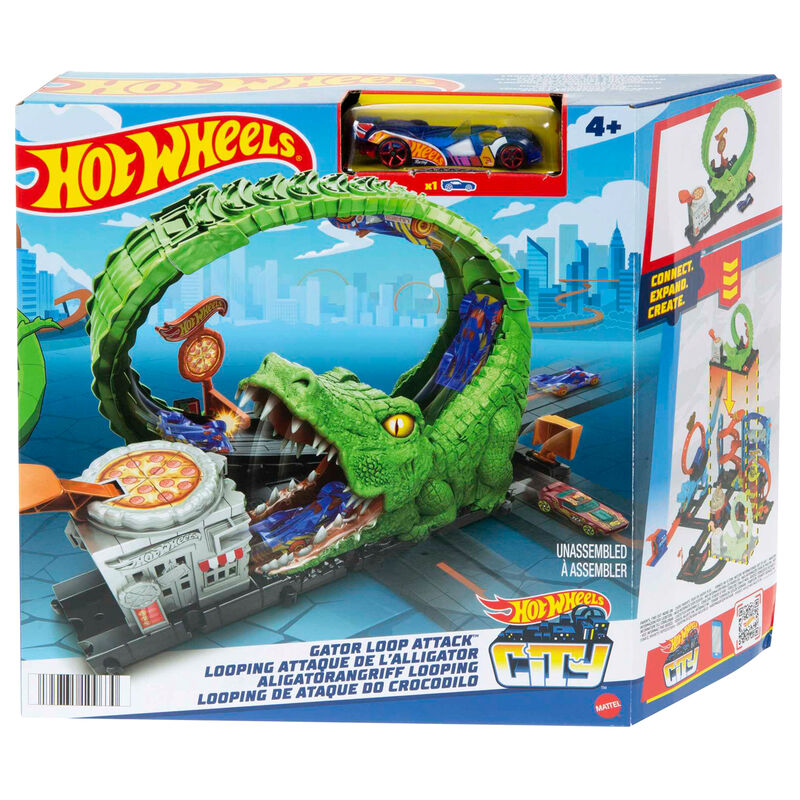 hot wheels city crocodile attack track