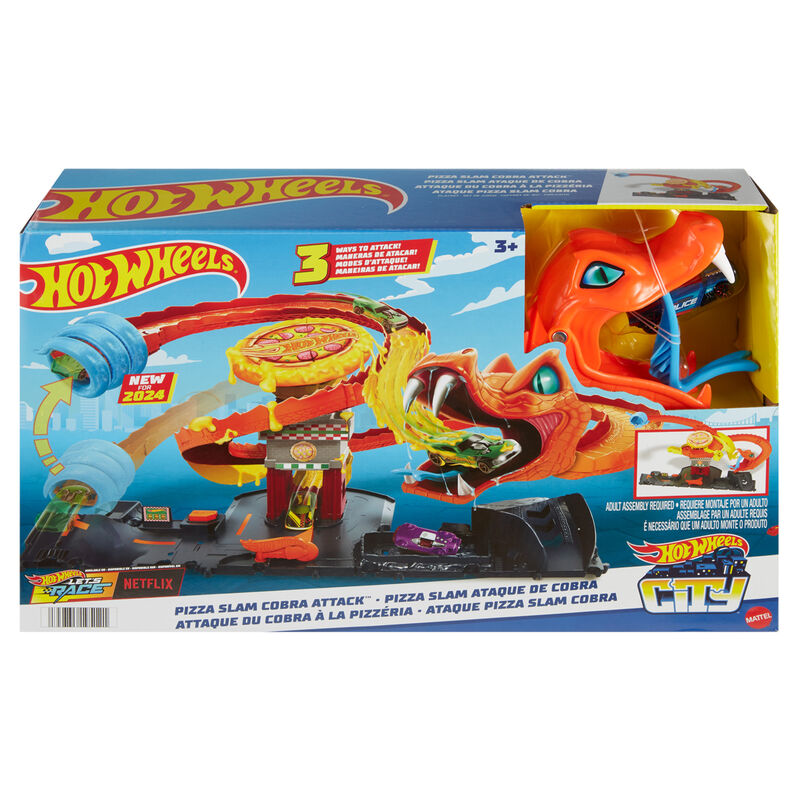 track pizza slam cobra attack hot wheels