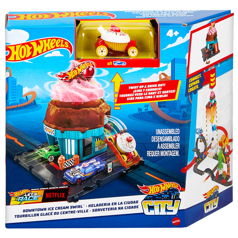 hot wheels city ice cream shop track