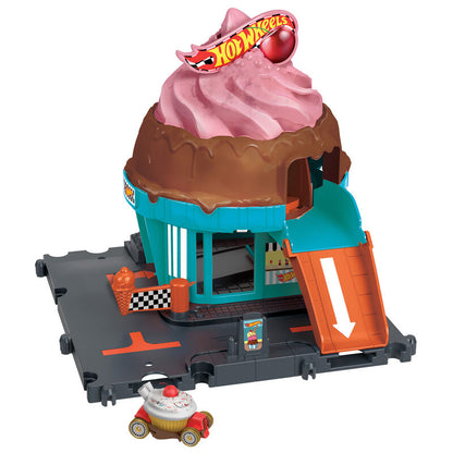 Hot Wheels City Eisdielen Rennstrecke