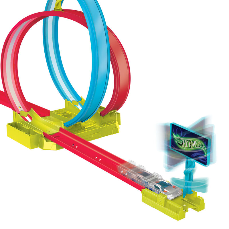 Laser Neon Speeders Hot Wheels Stunt Track