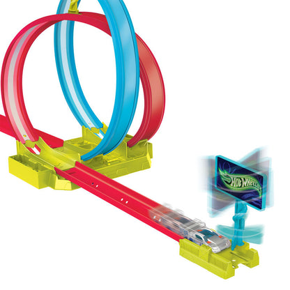 Laser Neon Speeders Hot Wheels Stunt Track
