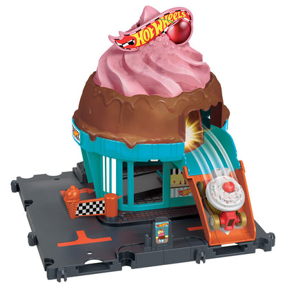 Hot Wheels City Eisdielen Rennstrecke