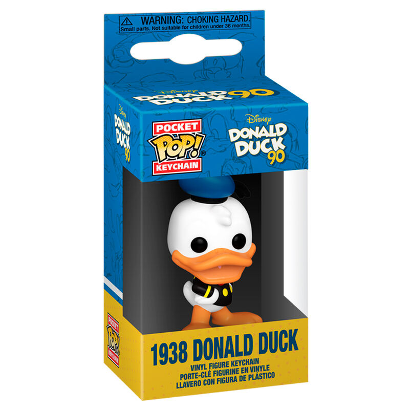 pocket pop disney 90th anniversary donald duck 1938 keychain