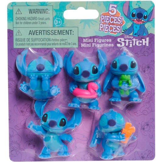 blister pack of 5 stitch disney figures
