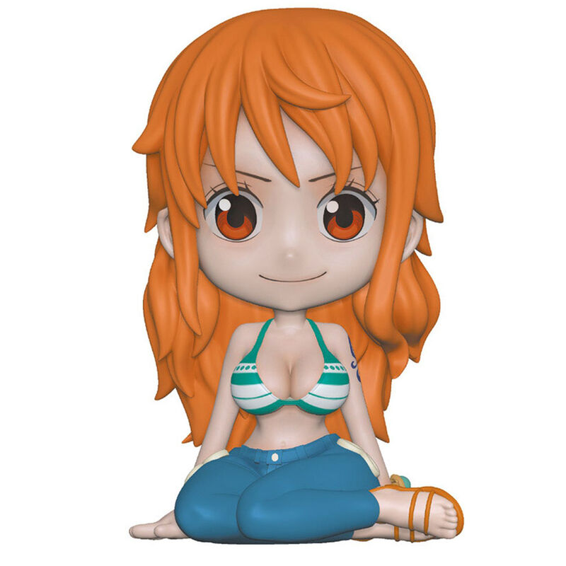 nami one piece piggy bank figure 18cm