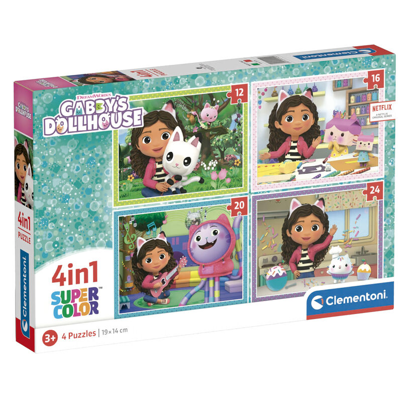 Gabby's Dollhouse Puzzle 12-16-20-24pcs