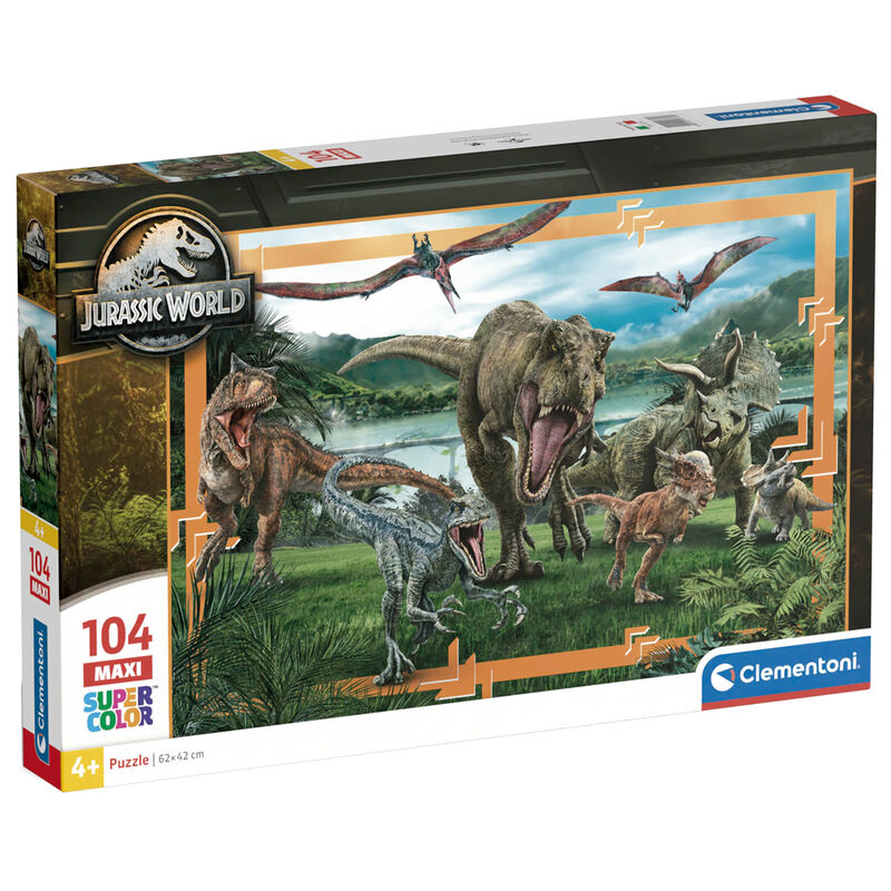 jurassic world maxi puzzle 104 pieces